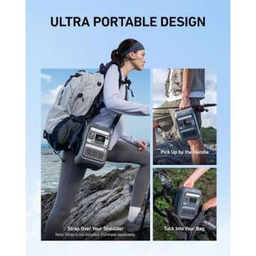 Anker SOLIX C300 Portable Power Station, Outdoor 288Wh LiFePO4 Battery, 300W (600W Surge) Solar Generator, 140W Two-Way Fast Charging, for Camping, Traveling, and Emergencies (with 60W Solar Panel)