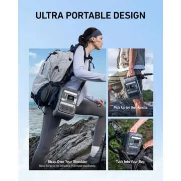 Anker SOLIX C300 Portable Power Station, Outdoor 288Wh LiFePO4 Battery, 300W (600W Surge) Solar Generator, 140W Two-Way Fast Charging, for Camping, Traveling, and Emergencies (with 60W Solar Panel)