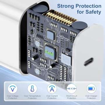 for iPhone Fast Charging Block with 10ft Cable,for Apple Certified 2Pack Wall Charger Plug and USB C to Lightning Cord Long,Type C Power Adapter Cube Brick for Apple iPhone 14 ProMax/13 Pro/12 Mini/11