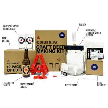 Northern Brewer - All Inclusive Gift Set 1 Gallon Homebrewing Starter Kit with Recipe (Kama Citra IP...