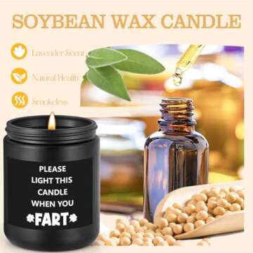 Scented Candle Men Women Adult White Elephant Gifts Ideas Useful Funny Novelty Best Unique Good Hilarious Naughty Dirty Santa Christmas Weird Cool Gag Practical Cute Stuff Under 10 15 20 25 Dollar