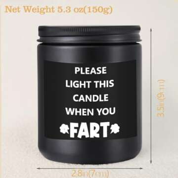 Scented Candle Men Women Adult White Elephant Gifts Ideas Useful Funny Novelty Best Unique Good Hilarious Naughty Dirty Santa Christmas Weird Cool Gag Practical Cute Stuff Under 10 15 20 25 Dollar