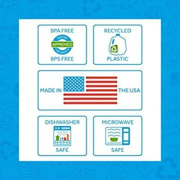 Re-Play Made in USA 12 Oz. Reusable Plastic Bowls, Pack of 3 Without Lid - Dishwasher and Microwave Safe Bowls for Snacks and Everyday Dining - Toddler Bowl Set 5.75" x 5.75" x 2", Princess