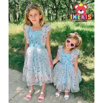 7th 8th Birthday Girl Outfit: Seventh Eighth Birthday Dress for Girls Cake Smash Toddler Boho Rainbo...