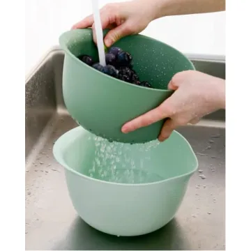 BLUE GINKGO Strainer Set for Rice and Vegetables