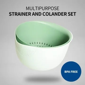 BLUE GINKGO Strainer Set for Rice and Vegetables