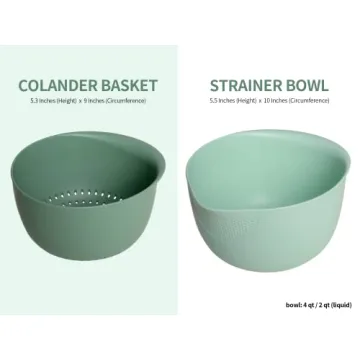 BLUE GINKGO Strainer Set for Rice and Vegetables