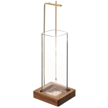 Incense Holder, Incense Holder for Sticks, Wood Insence-Stick Holder with Glass Ashes Collector, Ant...