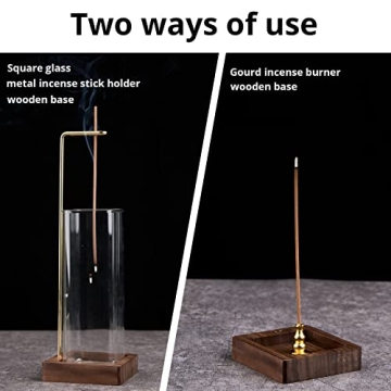 Stylish DNZRONK Incense Holder with Glass Collector