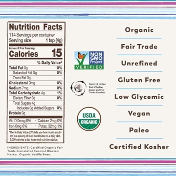 Organic Vanilla Coconut Sugar for Healthy Baking