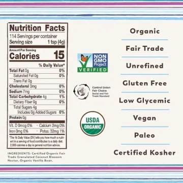 Organic Vanilla Coconut Sugar for Healthy Baking