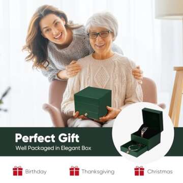 Dainty Women's Wrist Watch with Green Malachite Dial