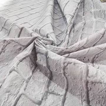 SJOLOON White Brick Wall Backdrop - 10x10ft Vinyl Photography Background