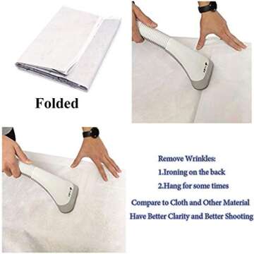 SJOLOON 10x10ft White Brick Photography Backdrop - Stylish & Durable