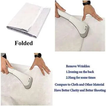 SJOLOON 10x10ft White Brick Photography Backdrop - Stylish & Durable