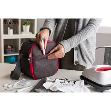 Cricut EasyPress Tote, Carrying Case for Cricut Easy Press Machines and Accessories, Compatible with Cricut EasyPress 2 - 6"x 7"