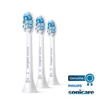 Philips Sonicare G2 Optimal Gum Care Brush Heads, Genuine Replacement Toothbrush Heads, White, 3 Pack, HX9033/65