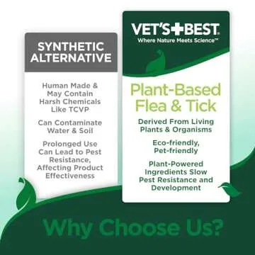 Vet’s Best Flea and Tick Advanced Strength Dog Shampoo - Dog Flea and Tick Treatment - Plant-Based Formula - Certified Natural Oils - 12 oz