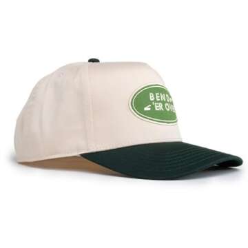 Visibly Toxic Bend Er Over Hat Party Hat, Funny Hat, Baseball Hat, Bachelor Party Hat, Car Hat Tan/Green