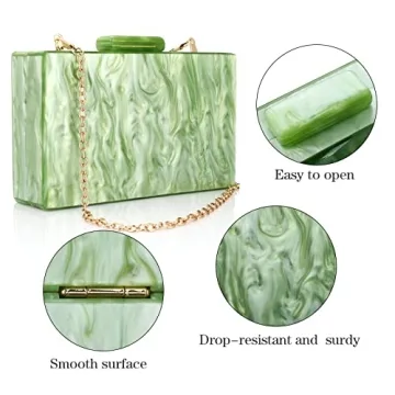 Elegant Rkrouco Acrylic Evening Clutch Bag for Women