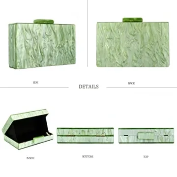 Elegant Rkrouco Acrylic Evening Clutch Bag for Women