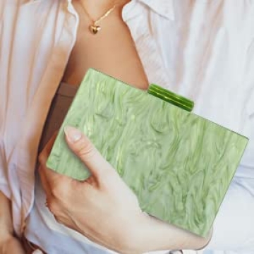 Elegant Rkrouco Acrylic Evening Clutch Bag for Women