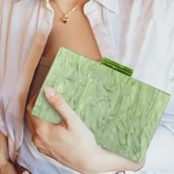 Elegant Rkrouco Acrylic Evening Clutch Bag for Women