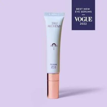 Tru Alchemy Eye Elixir Cooling Eye Treatment Cream - Dark Circle Eye Cream for Puffiness and Bags Under Eyes - Caffeine, Hyaluronic Acid, Vitamin C