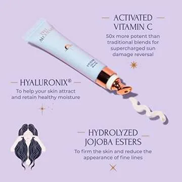 Tru Alchemy Eye Elixir Cooling Eye Treatment Cream - Dark Circle Eye Cream for Puffiness and Bags Under Eyes - Caffeine, Hyaluronic Acid, Vitamin C