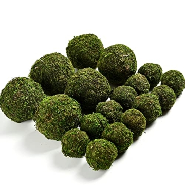 Usmola 18pcs Decorative Moss Balls for Stunning Decor