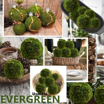 Usmola 18pcs Decorative Moss Balls for Stunning Decor