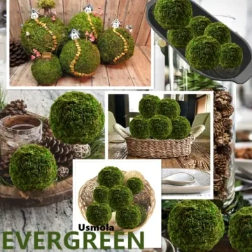 Usmola 18pcs Decorative Moss Balls for Stunning Decor
