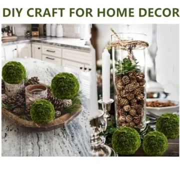 Usmola 18pcs Decorative Moss Balls for Stunning Decor
