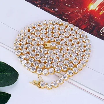 JINAO 6mm Tennis Chain Necklace - Ultimate Bling Jewelry