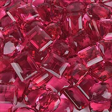 REAL-GEMS Attractive Pink Tourmaline 200.00 Ct Lot of 3-4 Pcs Mix Shape Pink Tourmaline Loose Gemstones Lot for Jewelry Making AM-006