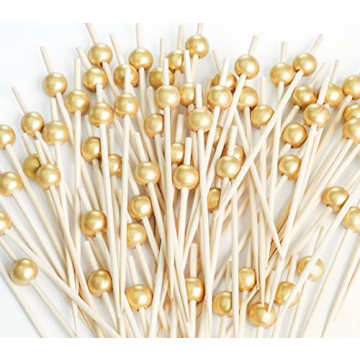 200PCS Cocktail Picks, Fancy Toothpicks for Appetizers, Decorative Skewers for Appetizers Drinks Par...