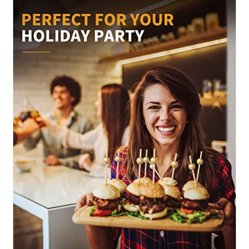 Elegant 200PCS Bamboo Cocktail Picks for Any Occasion