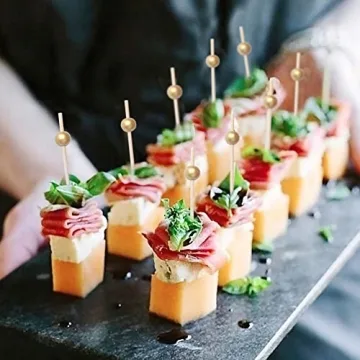 Elegant 200PCS Bamboo Cocktail Picks for Any Occasion