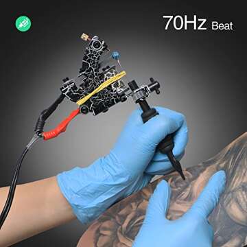 Solong Complete Tattoo Kit 4 Pro Machine Guns 54 Inks Power Supply Foot Pedal Needles Grips Tips Carry Case TK456-US