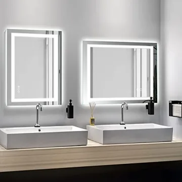 Amorho LED Bathroom Mirror with Anti-Fog and Dimming
