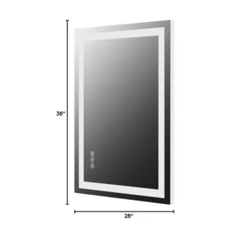 Amorho LED Bathroom Mirror with Anti-Fog and Dimming