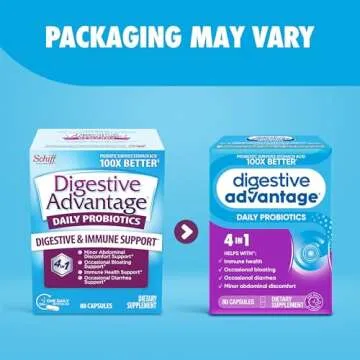 Digestive Advantage Probiotics For Digestive Health, Daily Probiotics For Women & Men, Supports Gut ...