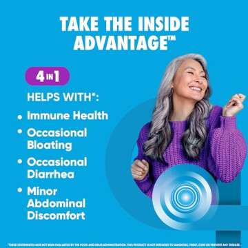 Digestive Advantage Probiotics For Digestive Health, Daily Probiotics For Women & Men, Supports Gut Health, Occasional Bloating & Diarrhea, Minor Abdominal Discomfort, & Immune Support, 80ct Capsules