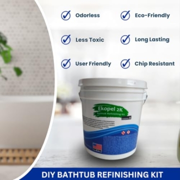 Ekopel Bathtub Refinishing Kit - Easy Pour Process - Glossy Finish
