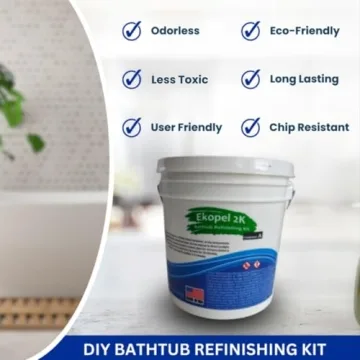 Ekopel Bathtub Refinishing Kit - Easy Pour Process - Glossy Finish