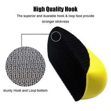 Vibratite 5 Inch Hook and Loop Sanding Block for Woodwork