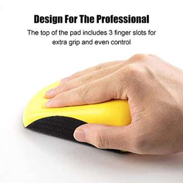 Vibratite 5 Inch Hook and Loop Sanding Block for Woodwork