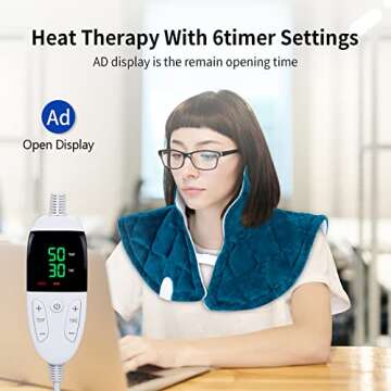 Heating Pad for Neck & Shoulders - Fast Pain Relief