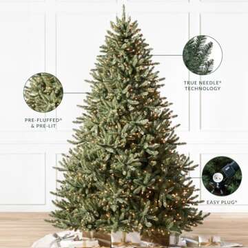 Balsam Hill 6ft Pre-Lit Classic Blue Spruce Tree