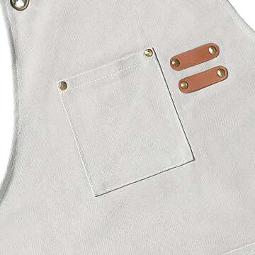 AFUN Heavy Duty Chef Apron - Adjustable & Pocketed